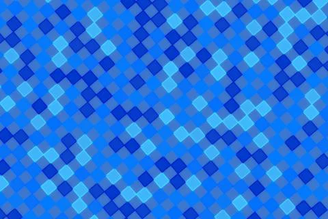 Blue mosaic pattern with small square tiles for background Stock Photos
