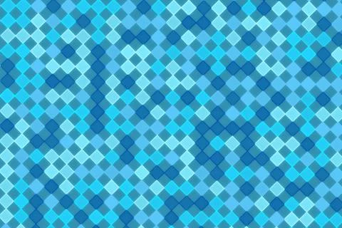 Blue mosaic pattern with small square tiles for background Stock Photos