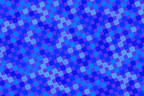 Blue mosaic pattern with small square tiles for background Stock Photos