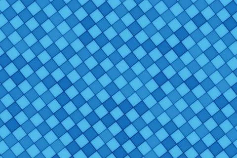 Blue mosaic pattern with small squares on a vibrant background Illustrazione stock