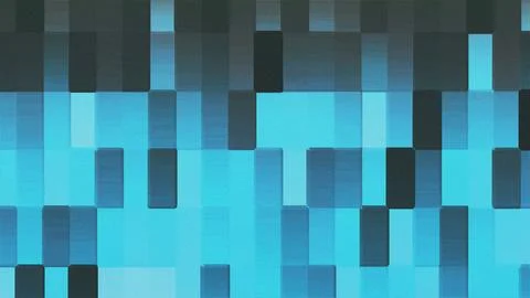 Blue Mosaic Pixel Block Abstract Grid Background 스톡 일러스트