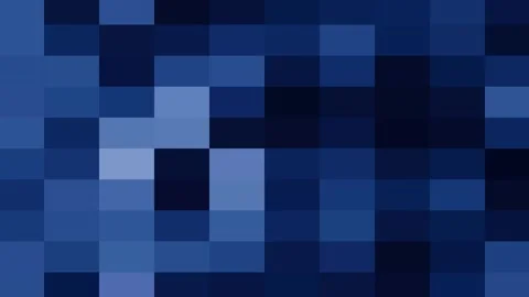 Blue mosaic pixels geometric background squares texture checkered abstract pa Stock Footage 313230838