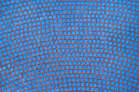 Blue mosaic tile background, texture. Square small ceramic tiles Foto stock