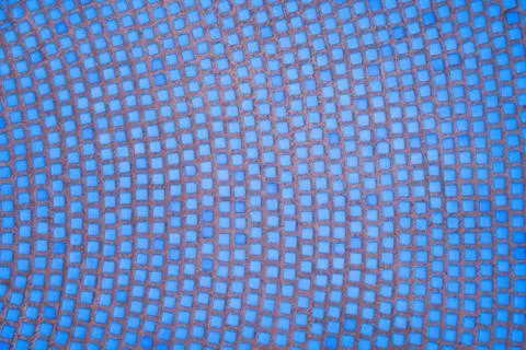Blue mosaic tile background, texture. Abstract geometric mosaic vintage ethnic 写真素材