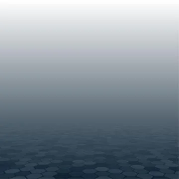 Blue Mosaic Tile Comb Background Perspective. Stock Illustration