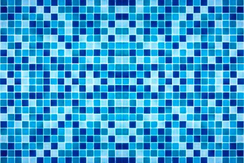 Blue mosaic tile pattern square texture Stock Photos