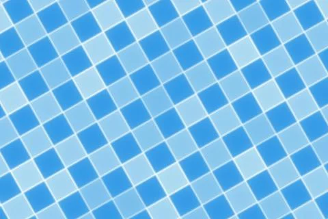 Blue mosaic tiles pattern with glossy surface in a grid Stock Illustration