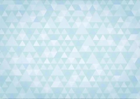 Blue mosaic triangles pattern textured blue background Stock Illustration