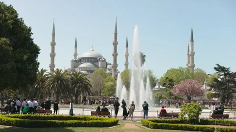 Blue Mosque aka Sultan Ahmed Mosque - Istanbul, Turkey Stock Footage 259997704