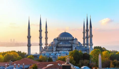 The Blue Mosque, also know as Sultan Ahmet Mosque, Istanbul Stock Photos