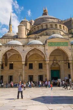 Blue Mosque Courtyard Stock Photos