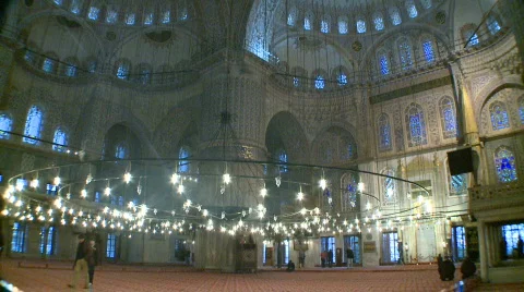 Blue Mosque Stock Footage 592948
