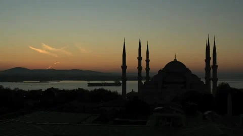 Blue Mosque Stock Footage 912357