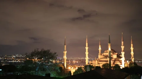 Blue Mosque Stock Footage 3249297