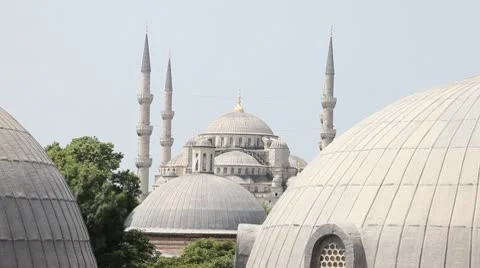 Blue mosque Stock Footage 8968703