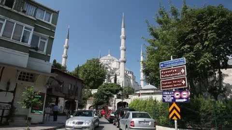 Blue mosque Stock Footage 10305990