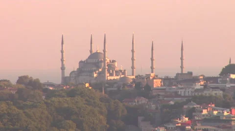 Blue Mosque Stock Footage 48236609