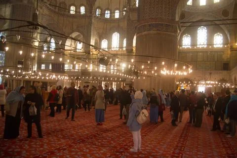 Blue Mosque inside Stock Photos