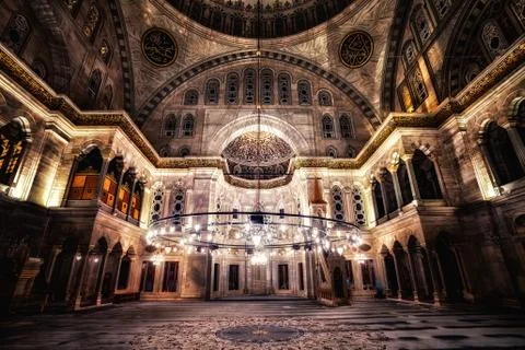 Blue Mosque interior Stock Photos