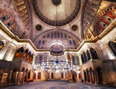 Blue Mosque interior Stock-Fotos
