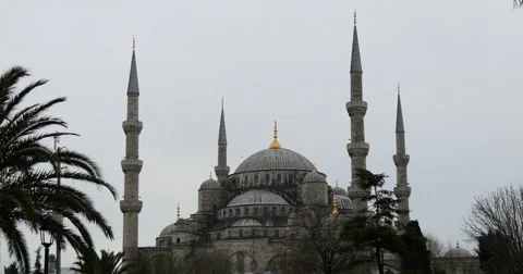 Blue Mosque in Istanbul 4K Video stock 49100748