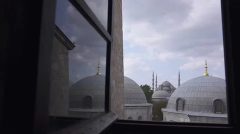 The Blue Mosque in Istanbul city. Turkey in 4K Stock Footage