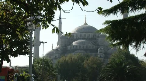The Blue Mosque in Istanbul Stock Footage 10771560