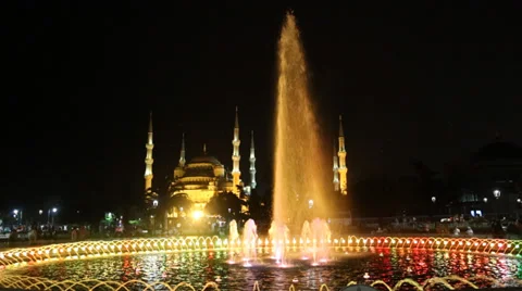 Blue Mosque in Istanbul Stock Footage 37655441
