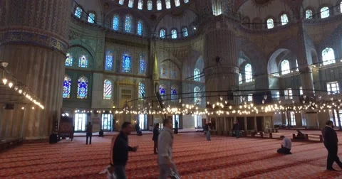 The Blue Mosque in Istanbul Stock-Footage 62100140