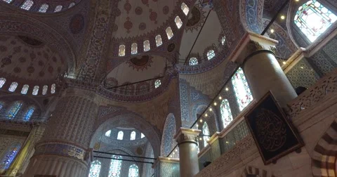 The Blue Mosque in Istanbul Stock Footage 62100229