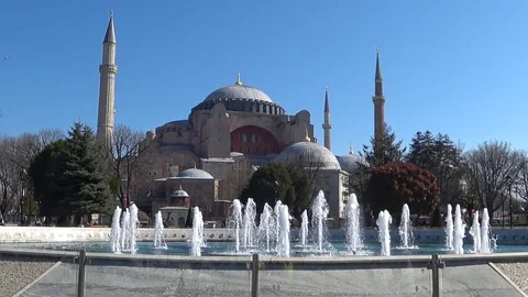 The blue mosque in Istanbul Stock Footage 74625774