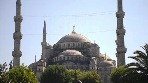 The Blue Mosque in Istanbul, Turkey Stock Footage 41805005