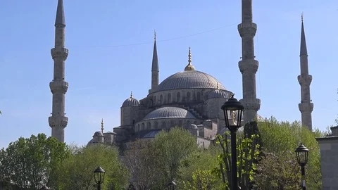 Blue Mosque, Istanbul, Turkey Video stock 80044370