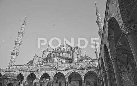 Blue Mosque Stock Photos