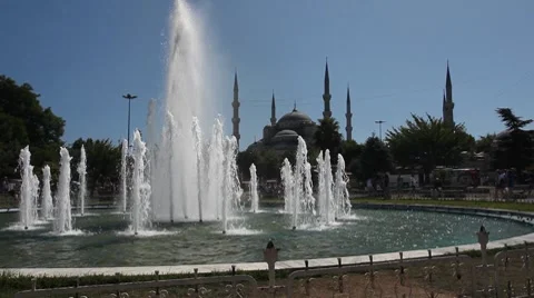 Blue Mosque Scene 2 HD 1080p Video stock 8559008