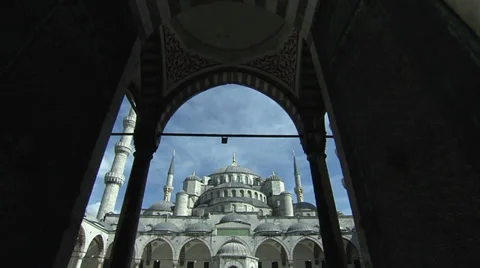 Blue Mosque ( Sultan Ahmet Mosque)  in Turkey 動画素材 34971565