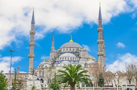The Blue Mosque, Sultanahmet Camii, Istanbul, Turkey. Stock Photos