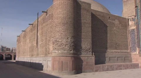 Blue Mosque of Tabriz, Iran (2).mp4 Stock Footage 61396294