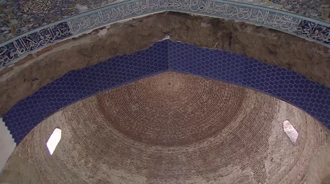 Blue Mosque of Tabriz, Iran (5).mp4 Stock Footage 61396616