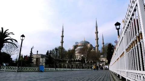 Blue Mosque timelapse Stock Footage