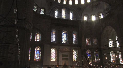 Blue Mosque. Zoom In. Stock Footage 8742848