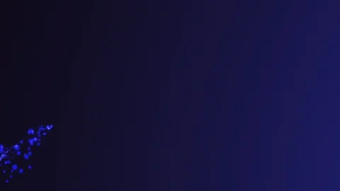 Blue motion cinematic Particles. Dark-blue background Stock Footage 104820864