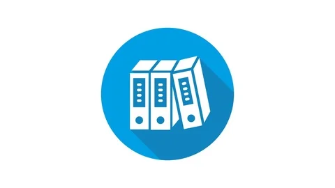 Blue motion graphic icon animation file Stock Footage 125089709