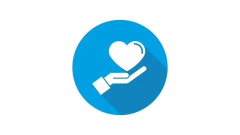 Blue motion graphic icon animation health insurance Stock Footage 125216698
