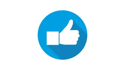 Blue motion graphic icon animation finger Stock Footage 125216936