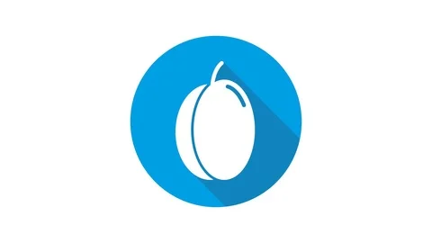Blue motion graphic icon animation plum Stock Footage 125347157