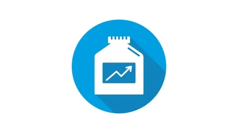 Blue motion graphic icon animation supplement Stock Footage 125347267