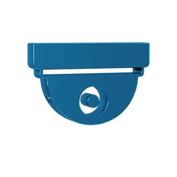 Blue Motion sensor icon isolated on transparent background. Stock Illustration