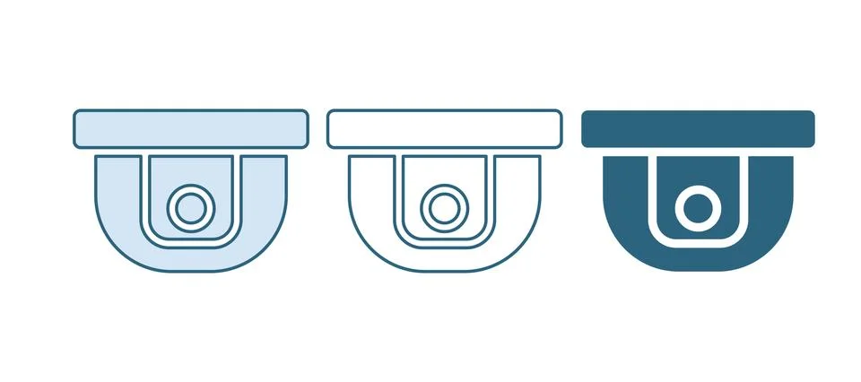 Blue Motion sensor icon isolated on white background.  Vector Stock Illustration