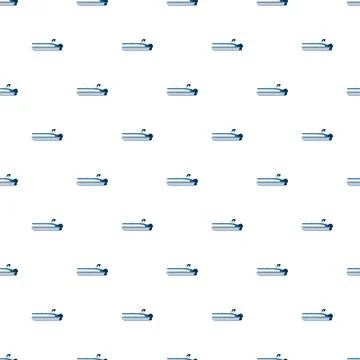 Blue motorboat vector seamless pattern marine theme Stockillustratie